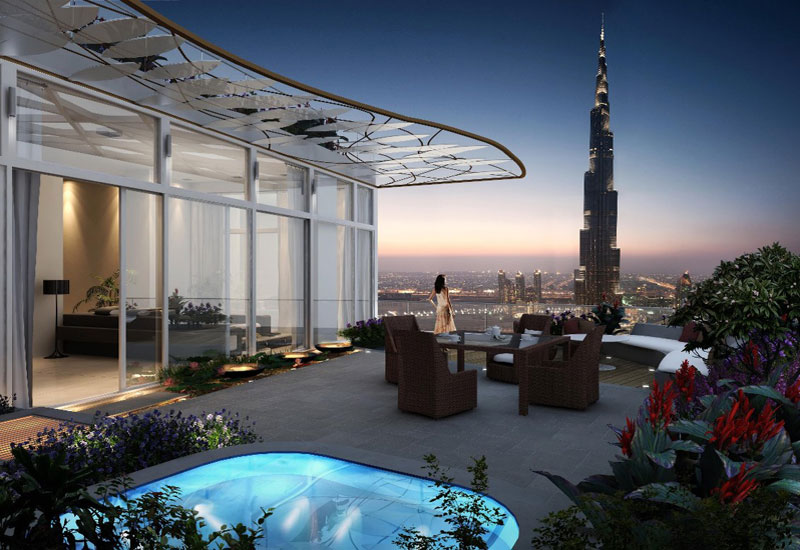 Luxury penthouses Downtown Dubai